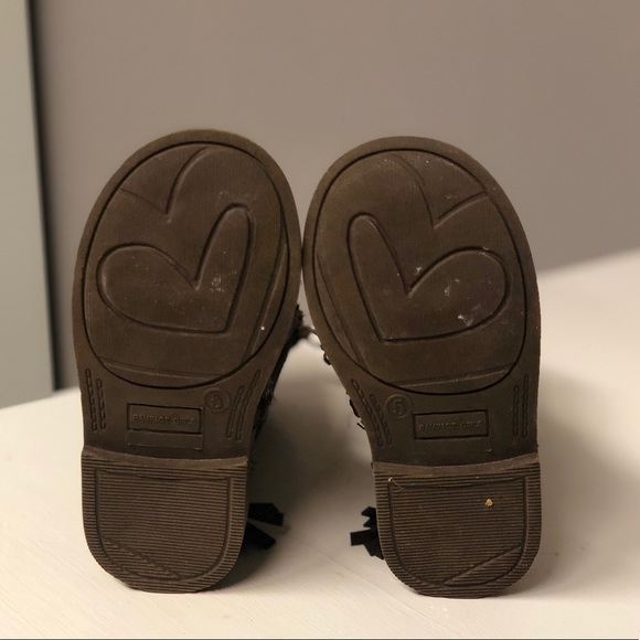 Rampage Girls 5M leather lace up tassel boots - Picture 5 of 6